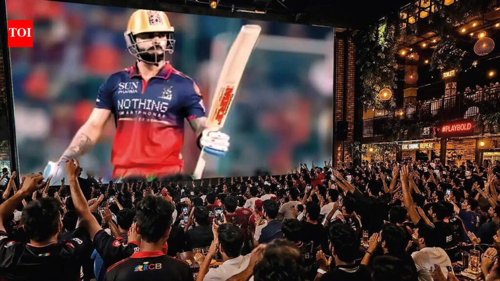 Match screenings drive weekend crowds at venues in Bengaluru | Bengaluru News