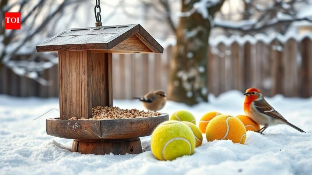 How something as simple as a tennis ball helps winter wildlife stay safe |