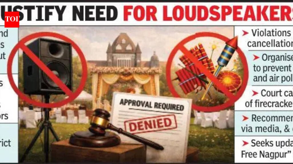No Loudspeakers, Crackers At Marriage Halls And Lawns: HC | Nagpur News