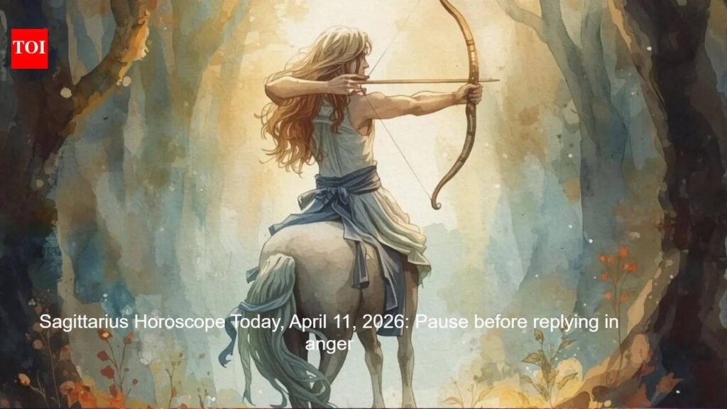 Sagittarius Horoscope Today, April 11, 2026: Pause before replying in anger