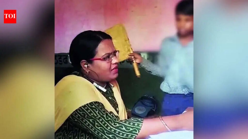 ‘This isn’t education’: Student made to fan headmistress; video goes viral | Bhopal News