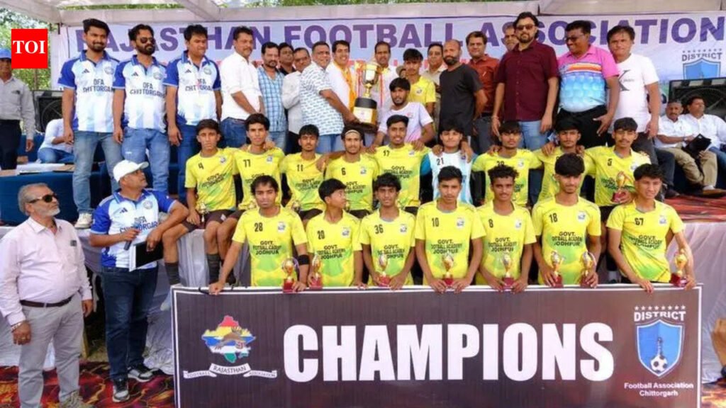 Jodhpur Academy beat Jhunjhunu in a thrilling penalty shootout to win Rajasthan Under-20 State Boys Football Championship title | Jaipur News