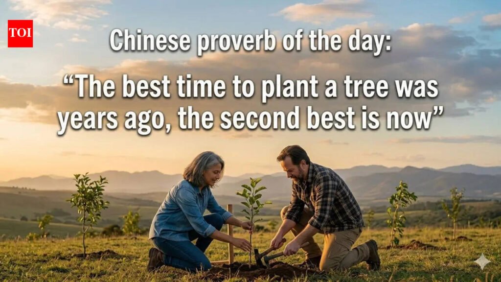 Chinese proverb of the day: “The best time to plant a tree was years ago, the second best is now” |