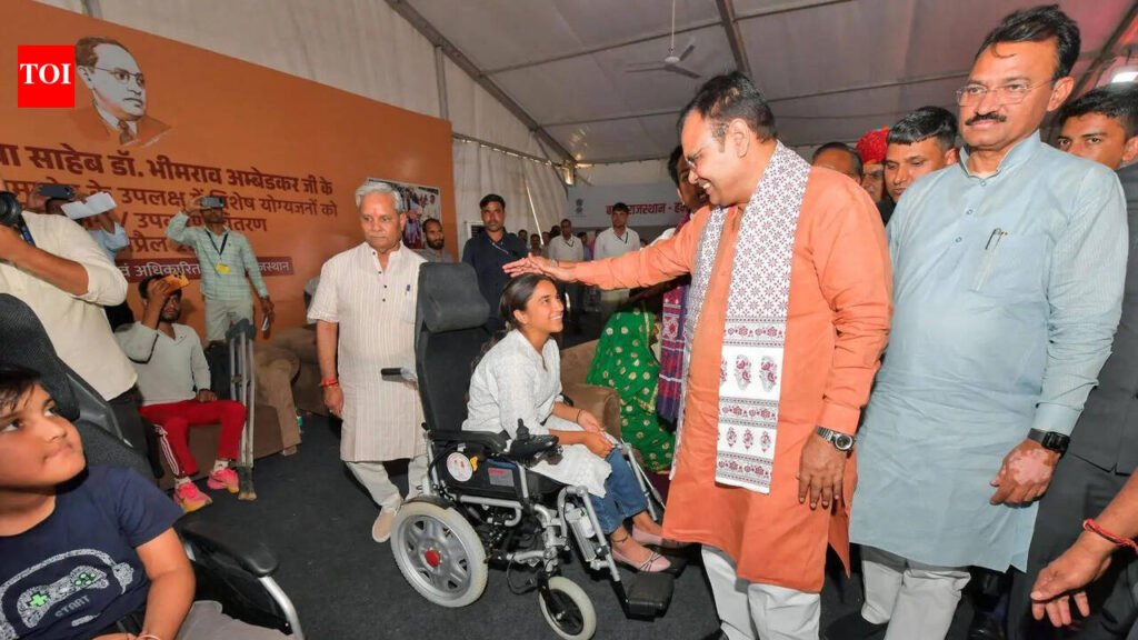 Raj to set up 200 Ambedkar e-libraries, CM transfers Rs 1,363 Cr in welfare payouts | Jaipur News