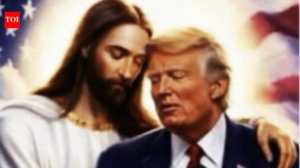 Trump shares AI image of Jesus hugging him days after backlash over similar post