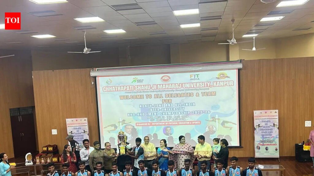CSJM University win All India Inter-University Kho- Kho Men championship | Kanpur News