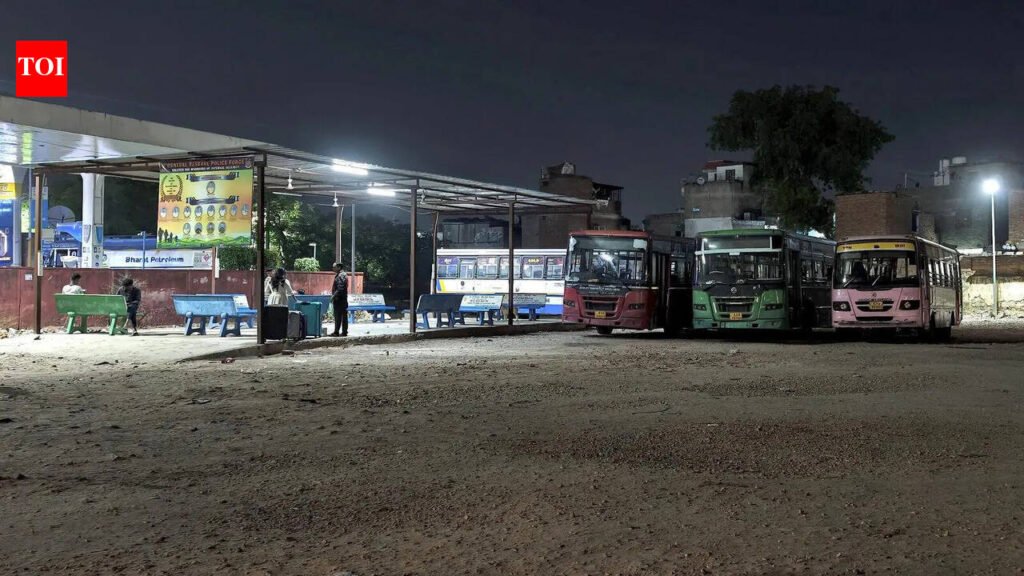 Year on, Transport Nagar bus terminal lacks basic amenities | Jaipur News