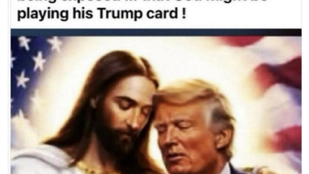 Trump posts image of himself with Jesus as administration’s Pope criticism continues