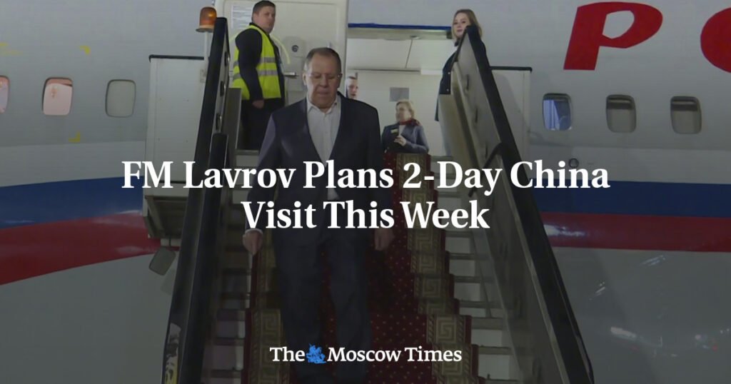 FM Lavrov Plans 2-Day China Visit This Week