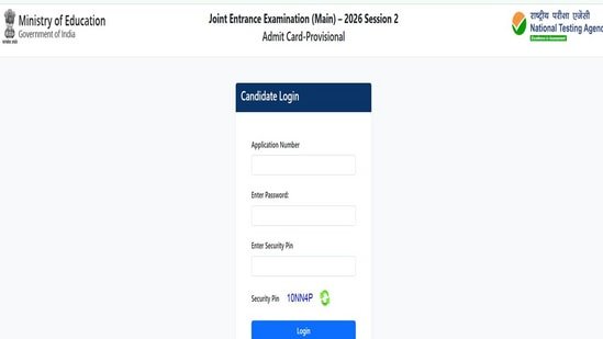 JEE Mains Admit Card 2026 released for April 5, 6, 7 and 8 exam dates, download link here