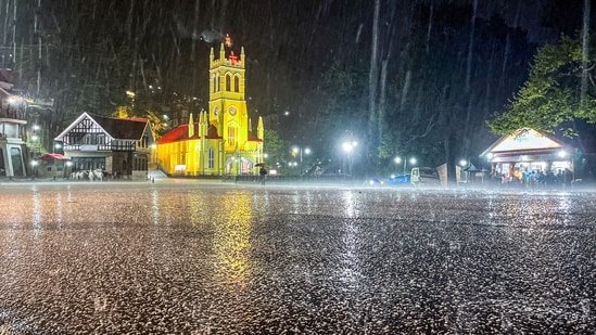 Snowfall in higher reaches of Himachal, IMD issues orange warning for hailstorms| India News