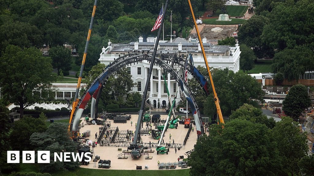 White House erects UFC cage ahead of 250th anniversary celebration