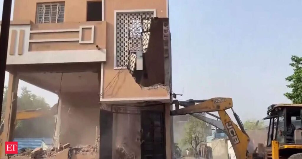 TCS Nashik case: AIMIM corporator Mateen Patel’s house razed; party calls it ‘Goonda Raj’