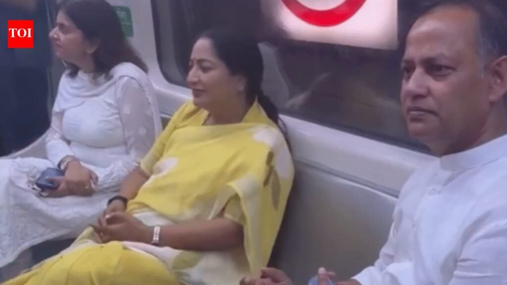 CM Rekha Gupta, ministers travel by metro to promote fuel saving campaign