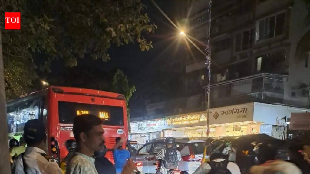 Pillion rider crushed by BEST bus after biker applies sudden brake to avoid hitting pedestrian crossing Andheri road in Mumbai | Mumbai News