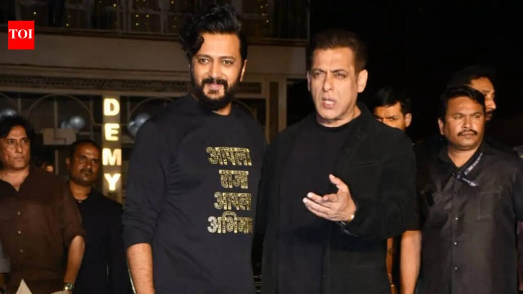 ‘Sorry bhai, sorry’: Salman Khan accepts paparazzi’s apology at Raja Shivaji success party after hospital controversy | Hindi Movie News