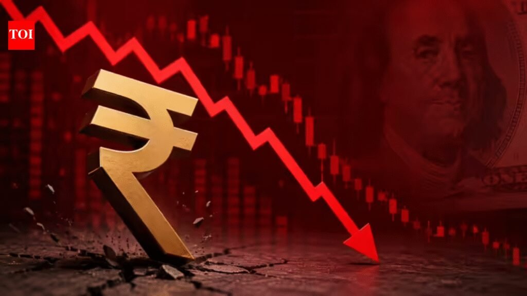 Rupee hits 100/$ in 1-year forward, closes at 96.8 in spot trade