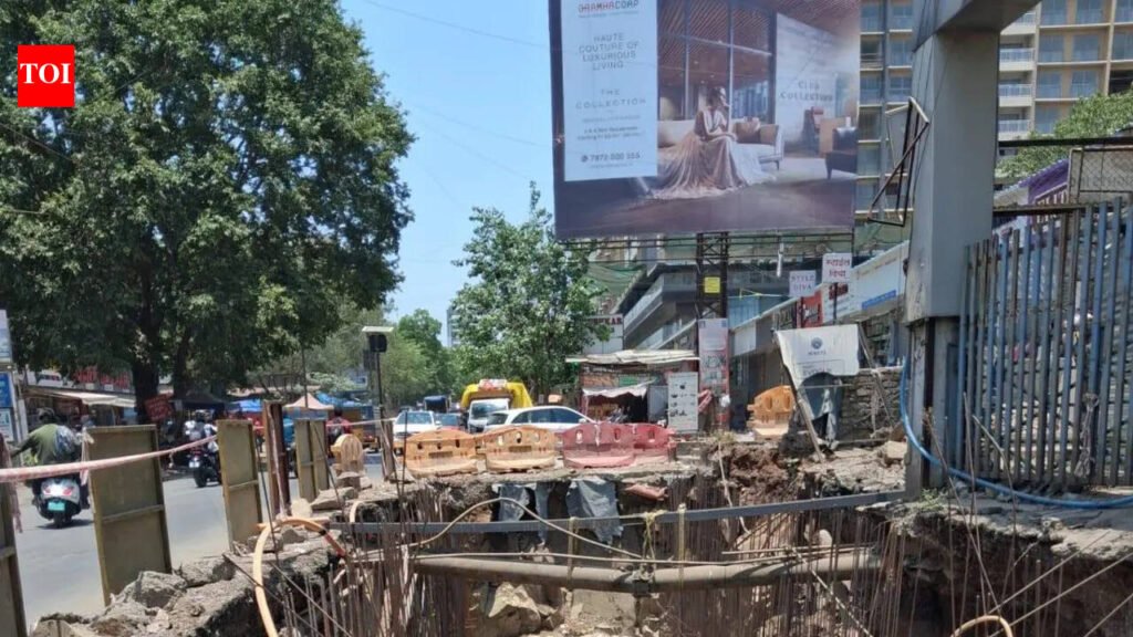 Wadgaon Sheri storm water drainage work crawls, residents fear monsoon chaos | Pune News