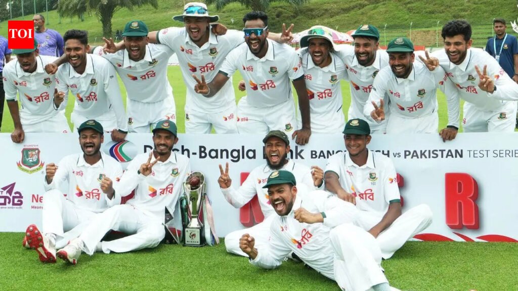 ‘Amra Korbo Joy’: Bangladesh celebrate Pakistan Test sweep with special victory song – Watch | Cricket News
