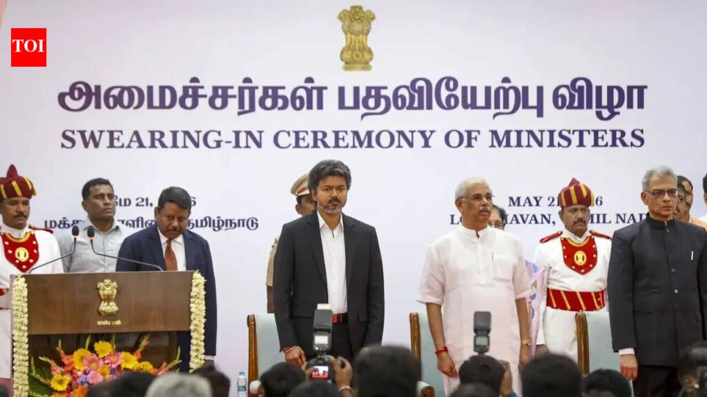 Tamil Nadu CM C Joseph Vijay expands cabinet, 23 new ministers take oath in Chennai | Chennai News