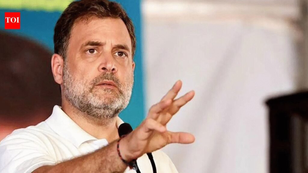 ‘Won’t stop until Dharmendra Pradhan resigns’: Rahul Gandhi targets Centre over NEET paper leak, action by cops against protesters | India News