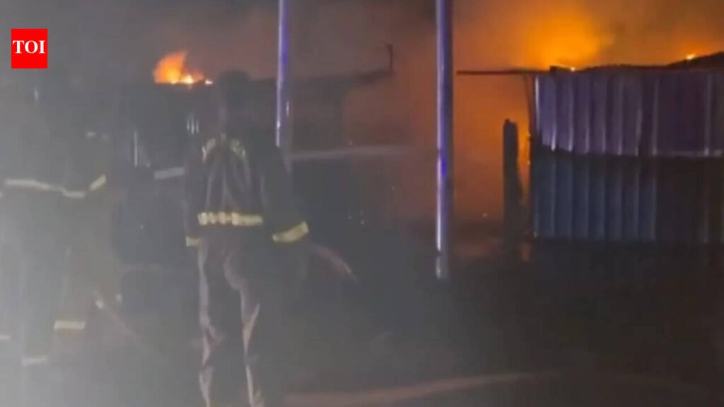 Hardoi Fire Incident: Several shops gutted after fire breaks out in Hardoi | Lucknow News