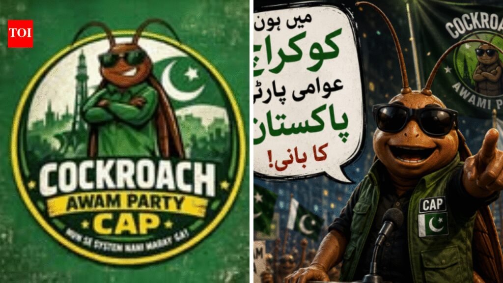 Pakistan gets its own ‘Cockroach Awaam Party’ as India’s viral CJP sparks cross-border satire wave