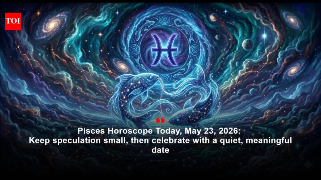 Pisces Horoscope Today, May 23, 2026: Keep speculation small, then celebrate with a quiet, meaningful date
