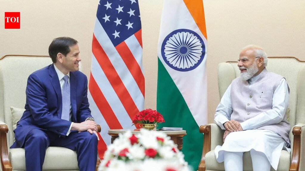 US state secretary Marco Rubio meets PM Modi, delivers Donald Trump’s invite to visit US in ‘near future’ | India News