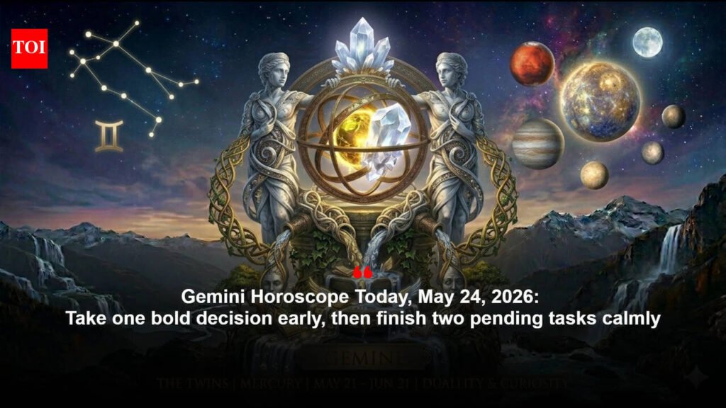 Gemini Horoscope Today, May 24, 2026: Take one bold decision early, then finish two pending tasks calmly