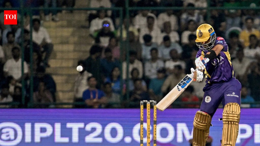 Kolkata Knight Riders 128/5 in 13.3 Overs | KKR vs DC Live Score, IPL 2026: Ajinkya Rahane departs after scoring a fifty