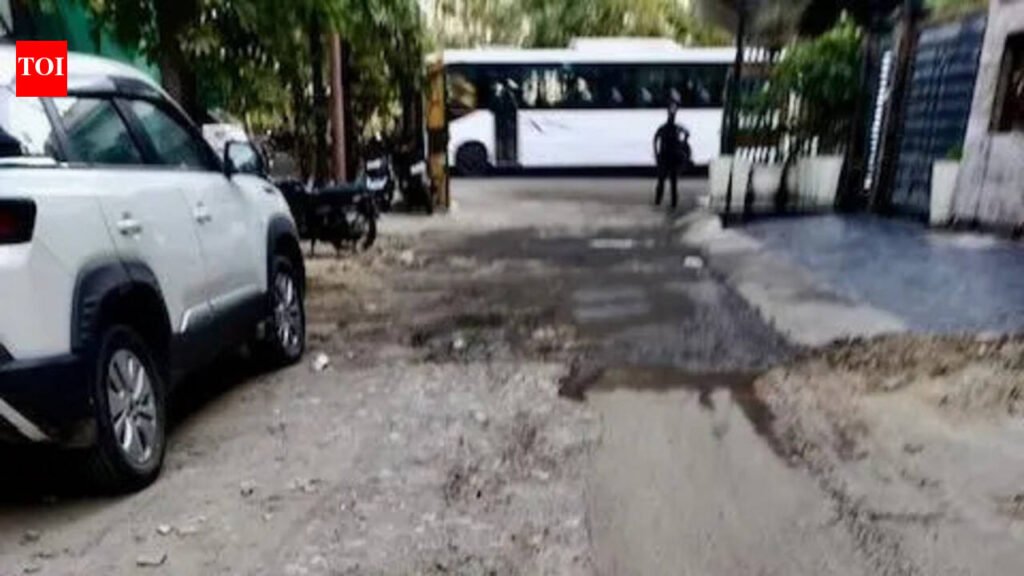 A year gone, roads in these Noida sectors still wait for repairs | Noida News