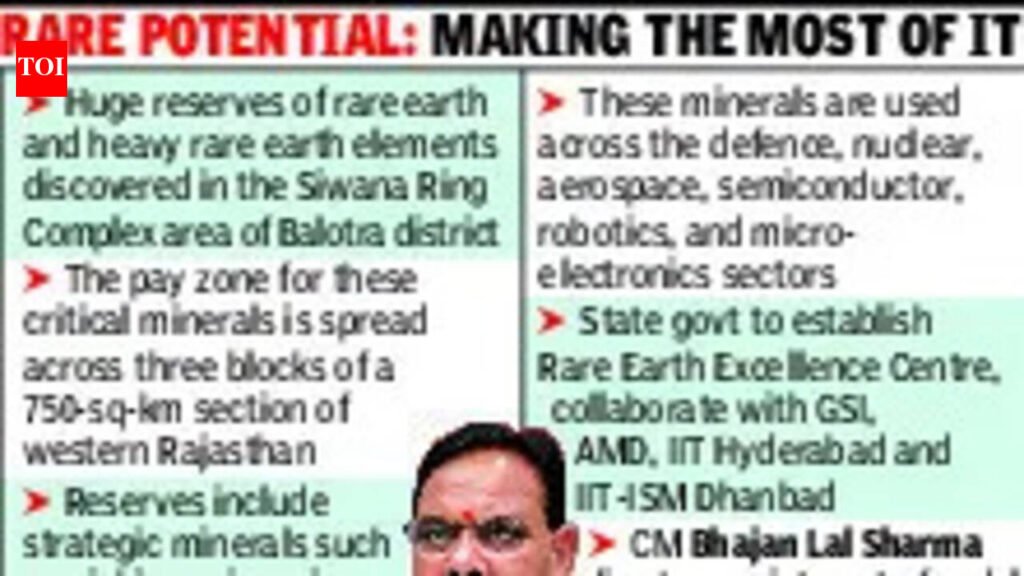 Raj CM for aggressive push on critical mineral deposits | Jaipur News