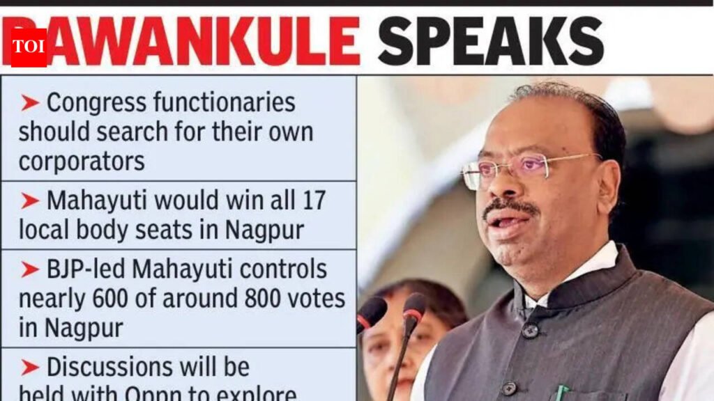 Bawankule targets Cong over 60 missing corporators, says Mahayuti will sweep all 17 MLC seats | Nagpur News