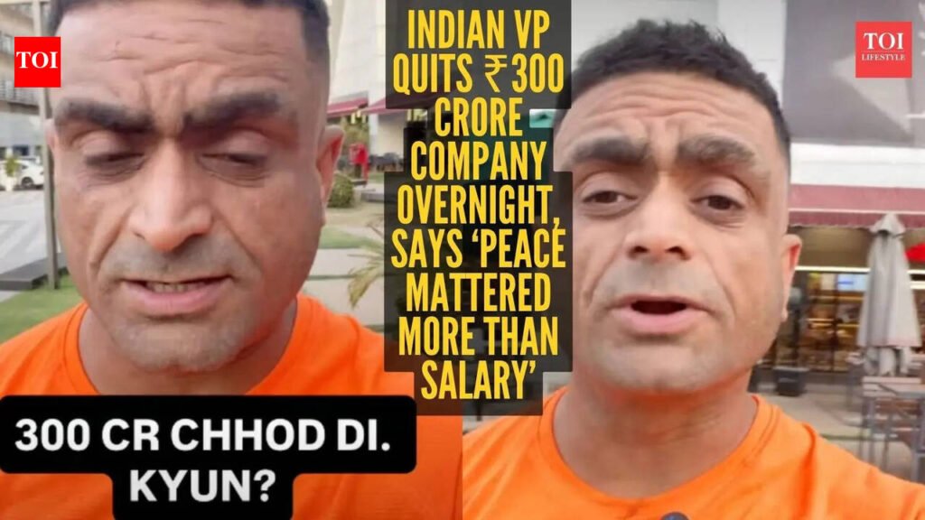 ‘300 crore ki company chhodne ki kahani — pehli baar camera pe’: VP quits ₹300 crore company at 40, internet calls it the ultimate career risk |