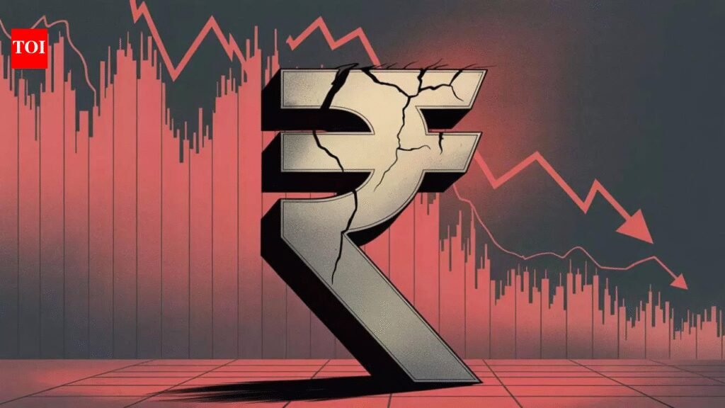 Rupee slides 44 paise against dollar as rising oil prices and Middle East tensions weigh