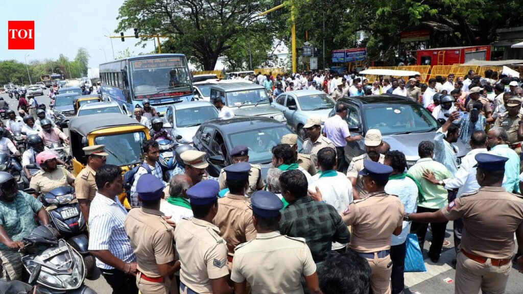 Farmers protest TVK govt crop loan waiver announcement | Chennai News