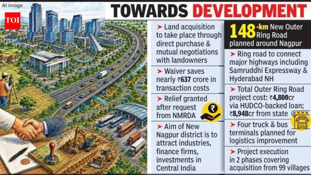 Rs 637Cr Stamp Duty & Regn Fees Waived For New Nagpur Project | Nagpur News