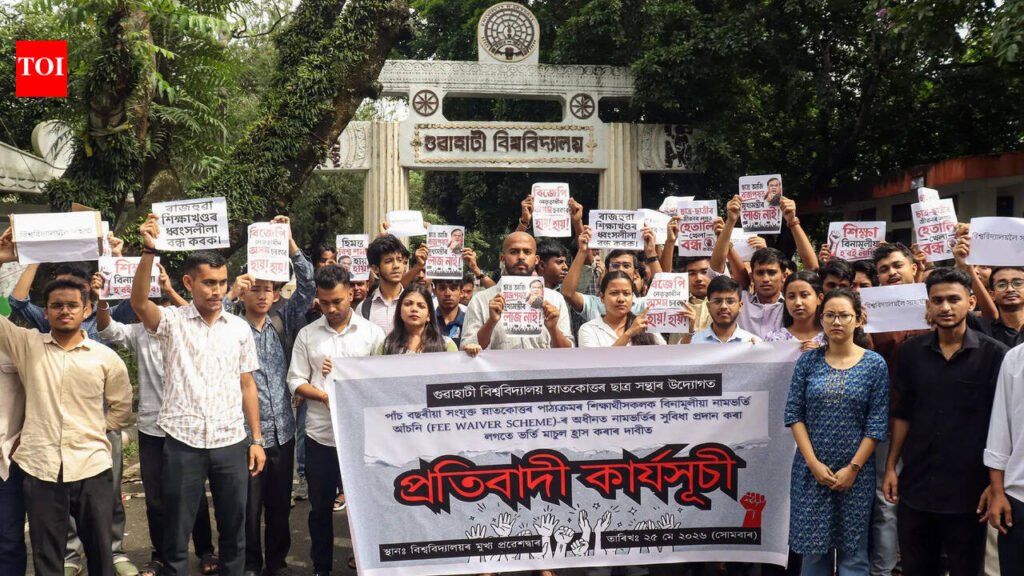 Protest prompts Gauhati University to set up CM-student meet over fee hike | Guwahati News