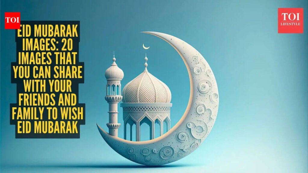 Bakrid Wishes: Eid Mubarak Images: 20 Wishes images that you can share with your friends and family to wish Eid Mubarak |