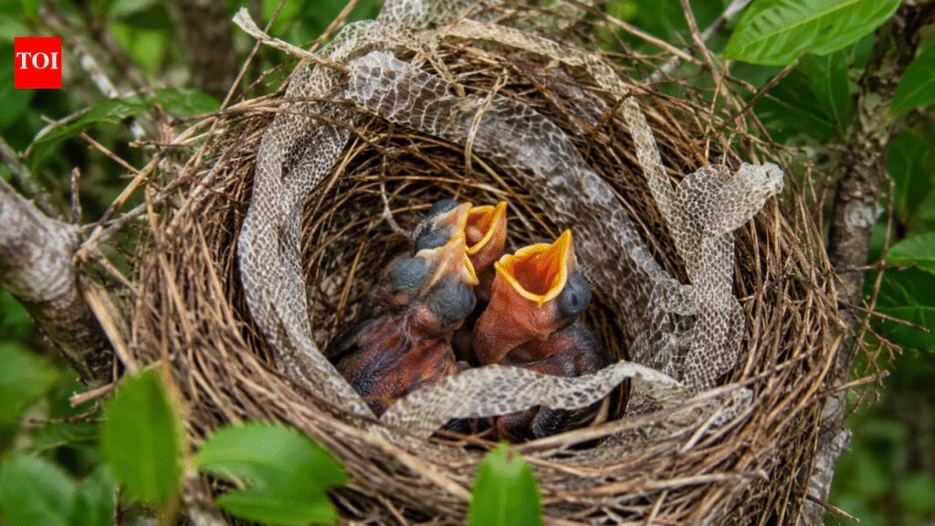 Why some birds add snake skin to their nests: The reason is brilliant