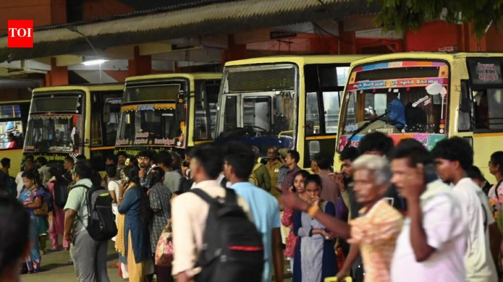 After waiting for hours, passengers hold protest at Singanallur bus stand in Coimbatore | Coimbatore News