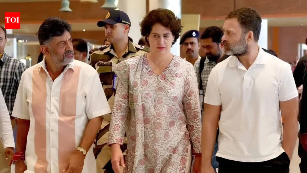 Karnataka power play: Failing to get Rahul Gandhi’s ear, DK Shivakumar sought Priyanka’s help for CM push | Bengaluru News