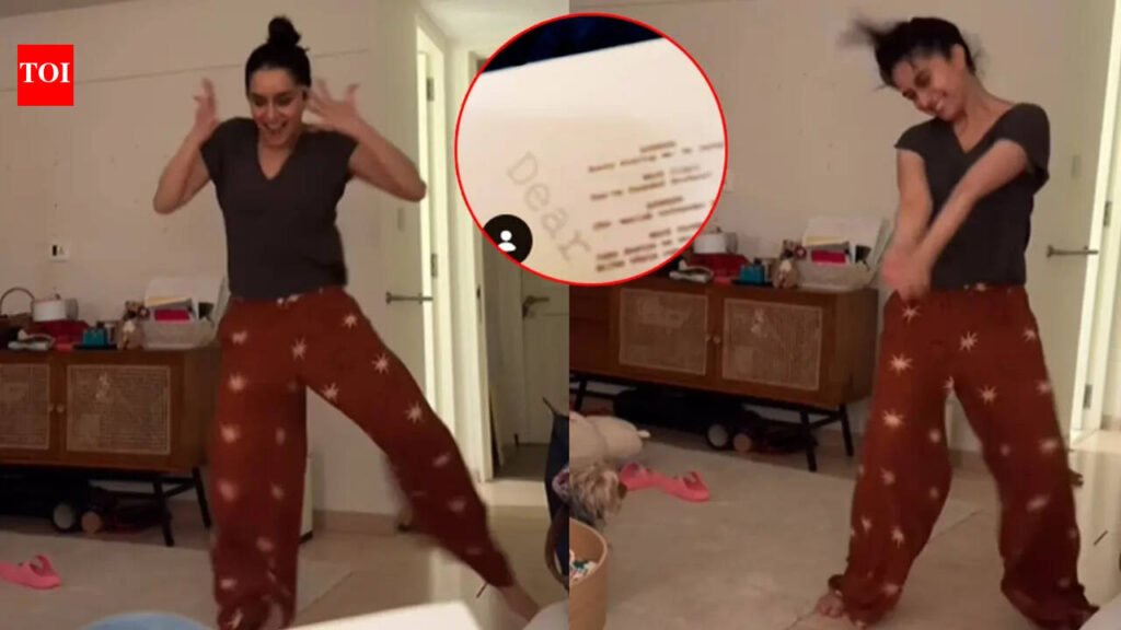Did Sharaddha Kapoor and beau Rahul Mody tease their next film title? Couple shoot dance video amid script read – WATCH |