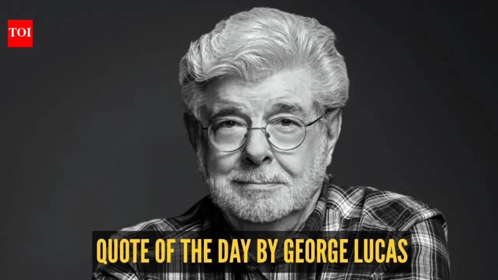 George Lucas Quotes For Kids: Quote of the day for kids by George Lucas: “Everybody has talent, it’s just a matter of moving…”