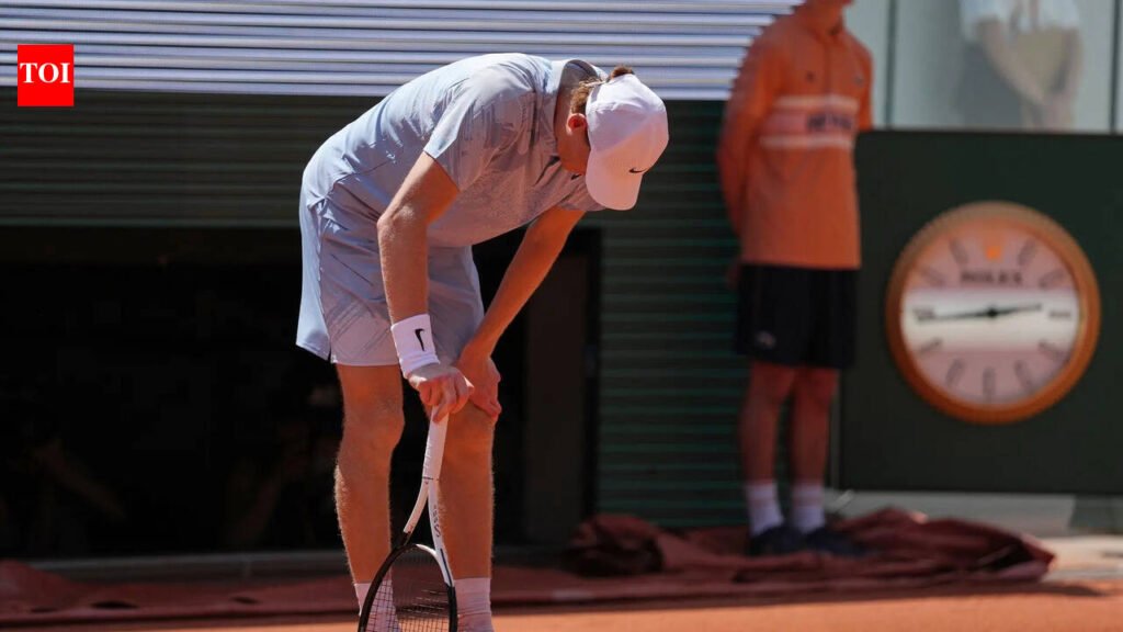 Jannik Sinner collapses in Paris heat, crashes out of French Open in stunning second-round shock | Tennis News