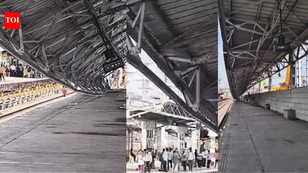 3 injured after portion of shed collapses at Lucknow’s Charbagh railway station | Lucknow News