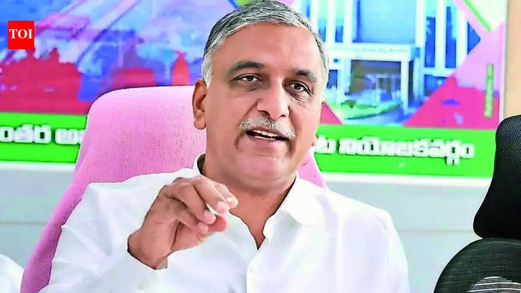 Govt reducing paddy procurement targets, claims Harish Rao | Hyderabad News