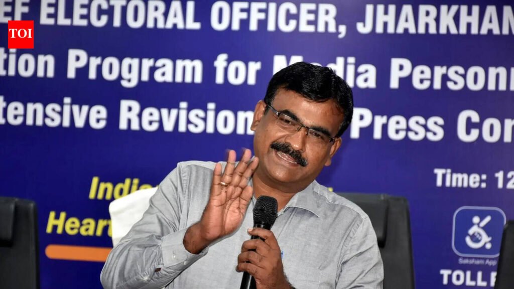 Pre-SIR drive: Over 5 lakh voters mapped in a week | Ranchi News