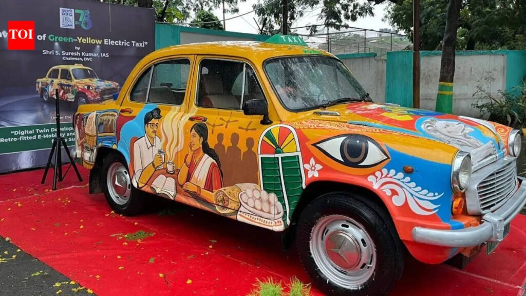 Jadavpur University retrofits Ambassador taxi into electric vehicle | Kolkata News